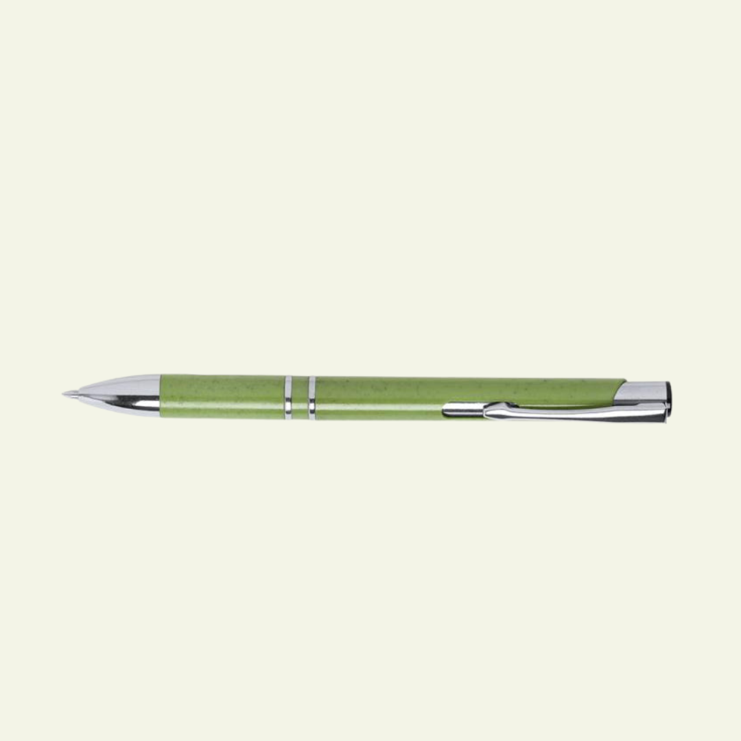 Recycled wheat fiber ballpoint pen